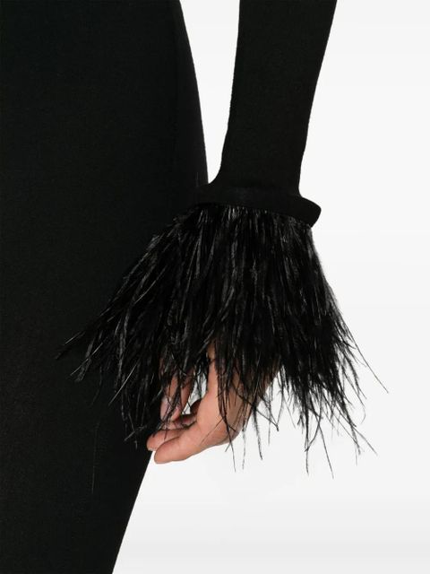 MANURÍ Elektra roll-neck knitted top - Black