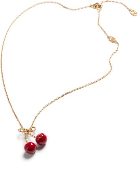 Valentino Garavani cherry-motif necklace - Gold