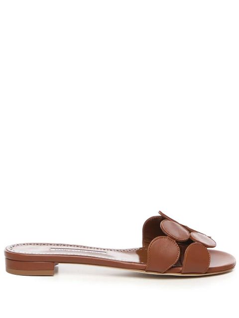Manolo Blahnik Haribalmu slides - Brown - zdjęcie produktu nr 1