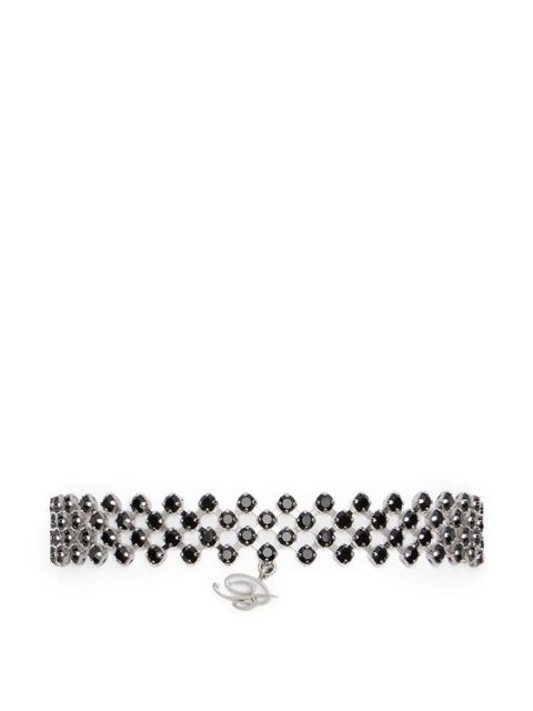 Blumarine strass chain choker - Silver - zdjęcie produktu nr 1