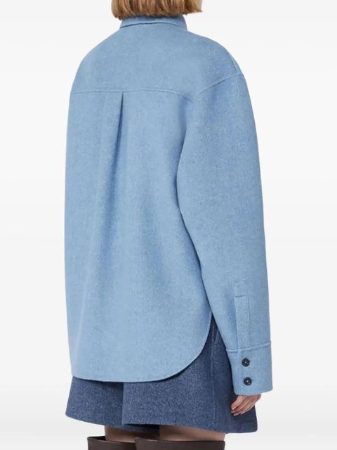 Sportmax double-faced wool shirt - Blue - zdjęcie produktu nr 2