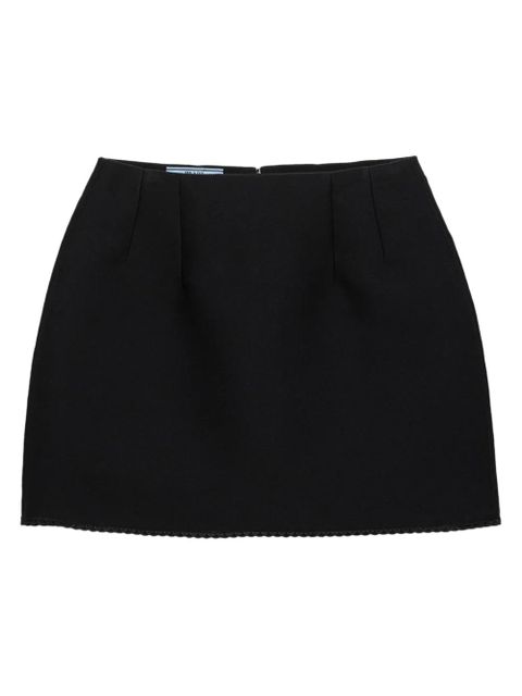 Prada lace-detail mini skirt - Black - zdjęcie produktu nr 1