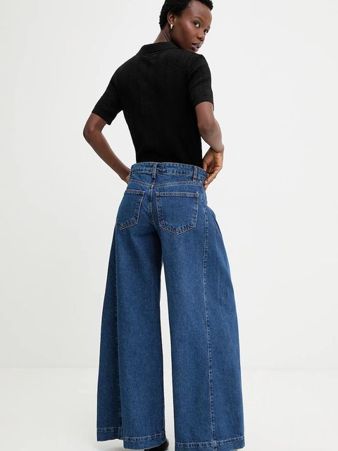 Answear.LAB jeansy damskie kolor niebieski