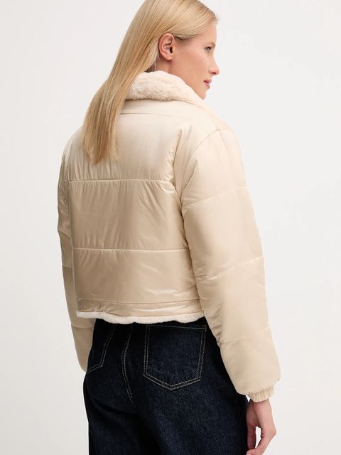 Save The Duck kurtka dwustronna YUKI kolor beżowy zimowa D32492W.FURY21 - zdjęcie produktu nr 2