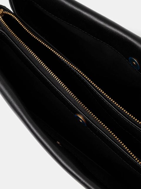 Pinko torebka skórzana kolor czarny 105161 A0QO