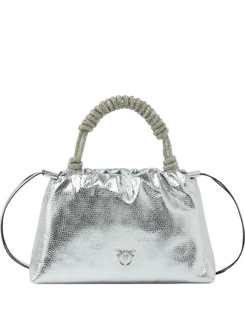 PINKO crystal-embellished tote bag - Grey - zdjęcie produktu nr 1