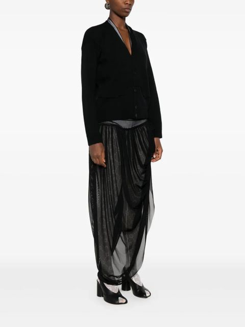 MM6 Maison Margiela wool cardigan - Black
