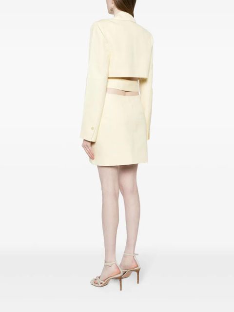 Jacquemus La Robe Bari blazer minidress - Yellow - zdjęcie produktu nr 2