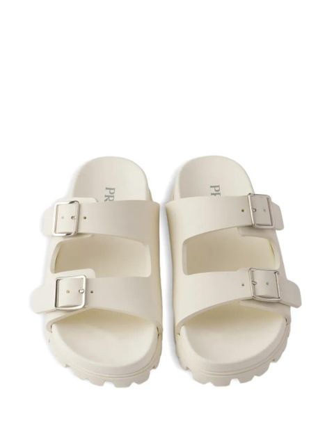 Prada buckle strap sandals - Neutrals
