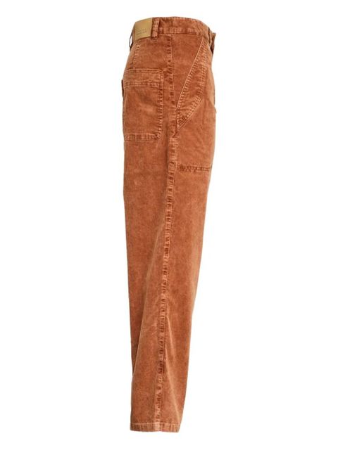 ISABEL MARANT Onyta corduroy trousers - Brown