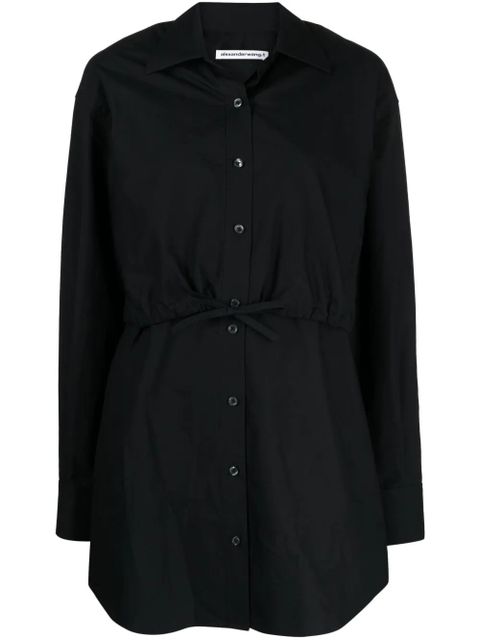 Alexander Wang layered cotton shirtdress - Black - zdjęcie produktu nr 1
