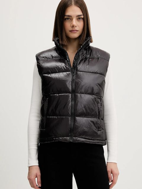 Tommy Jeans bezrękawnik kolor czarny zimowy DW0DW22037 - zdjęcie produktu nr 1