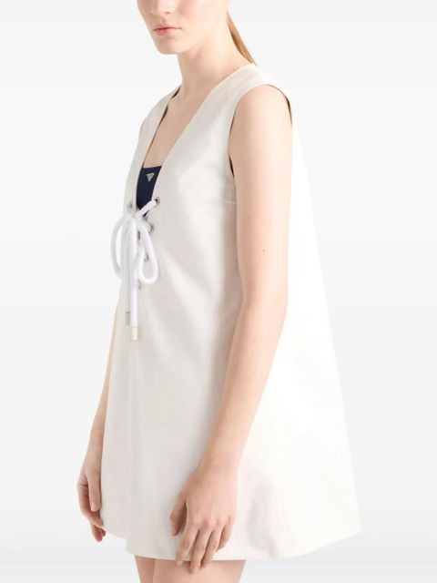 Prada satin mini dress - White