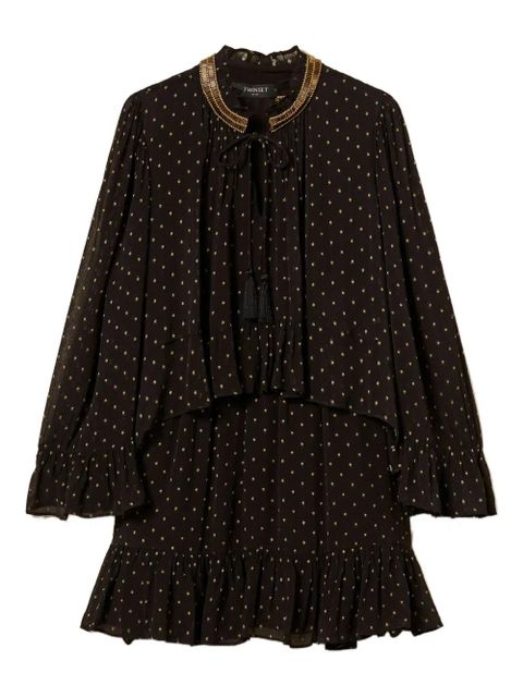 TWINSET georgette dress - Black - zdjęcie produktu nr 1