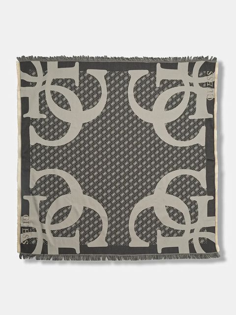 Guess szalik damski kolor szary wzorzysty AW5418 POL03 - zdjęcie produktu nr 1