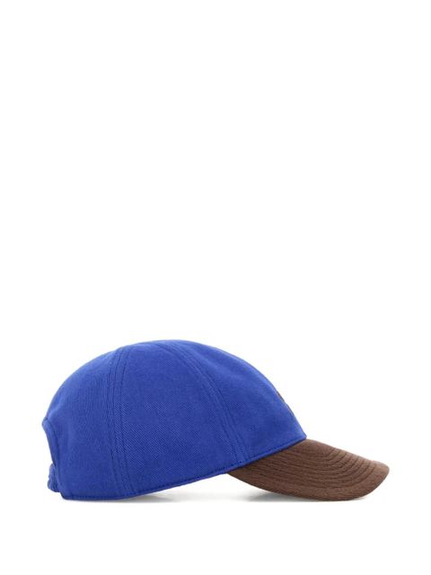 Miu Miu logo-embroidered baseball cap - Blue