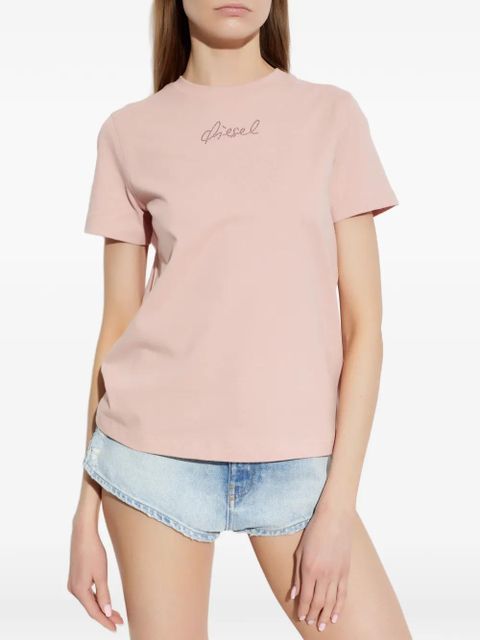Diesel T-Reg-S2 rhinestone T-shirt - Pink
