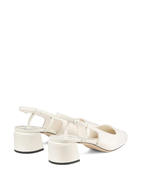 Jimmy Choo 45mm Elisa sling-back pumps - Neutrals