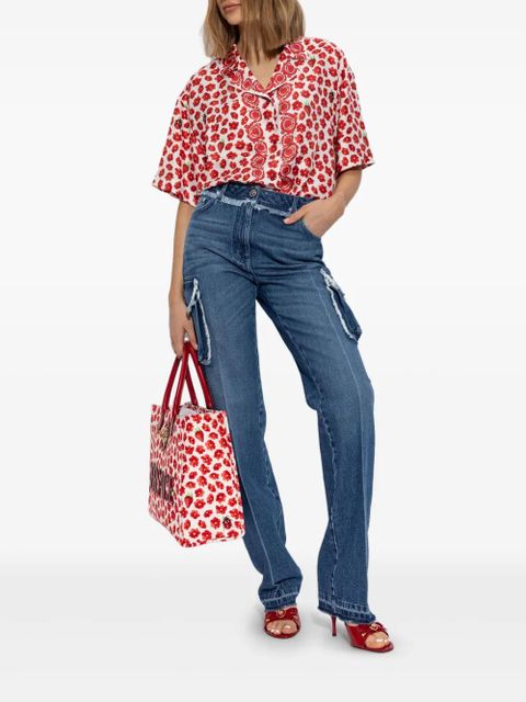 Versace Strawberry Garden silk shirt - White - zdjęcie produktu nr 2