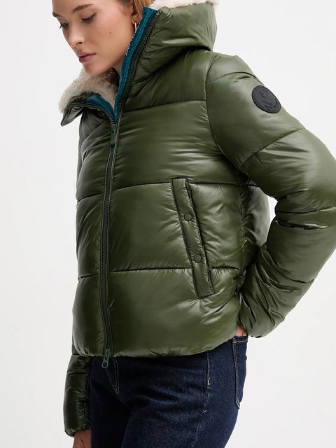 Save The Duck kurtka MOMA kolor zielony zimowa D30974W.LOVE21