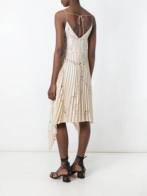 PUCCI cut-out detail pleated dress - Neutrals