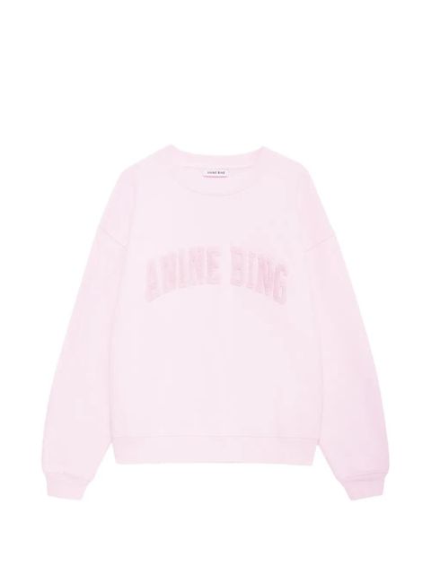 ANINE BING embroidered sweatshirt - Pink - zdjęcie produktu nr 1