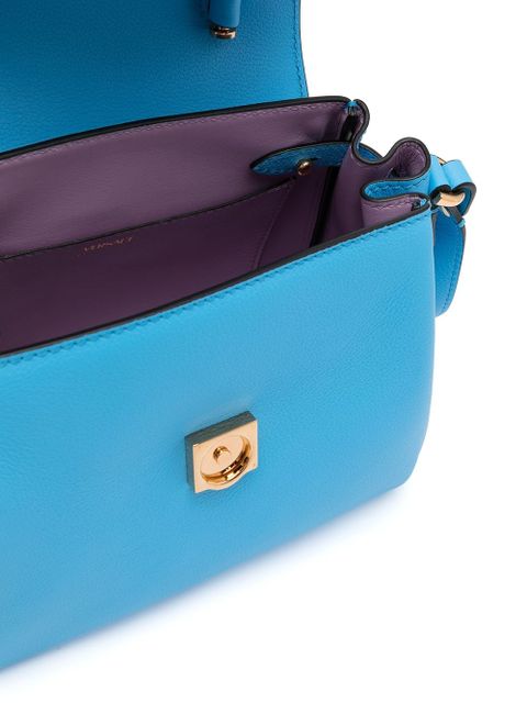Versace small La Medusa leather tote - Blue