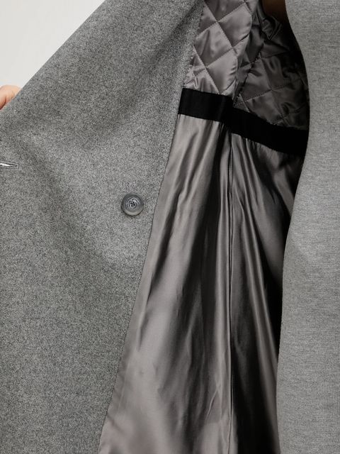 BOSS płaszcz z dodatkiem wełny kolor szary 50548338