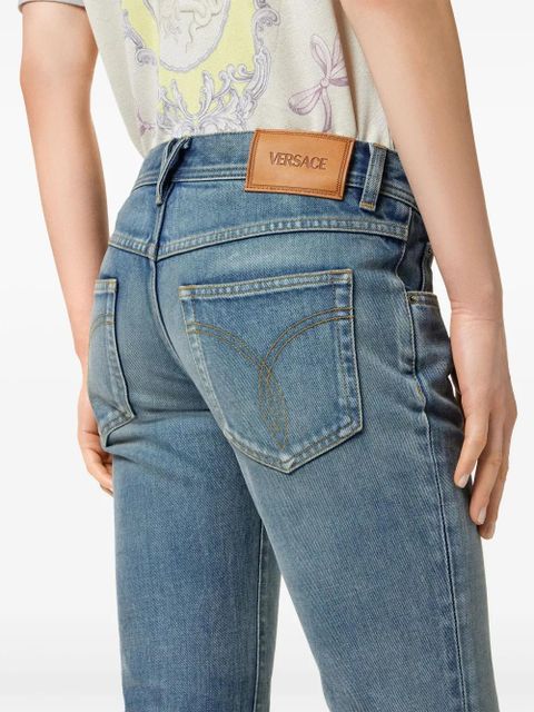 Versace Made in Japan cropped jeans - Blue
