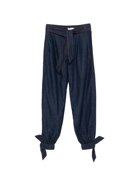 ZIMMERMANN Aster tie-fastening jeans - Blue - zdjęcie produktu nr 1