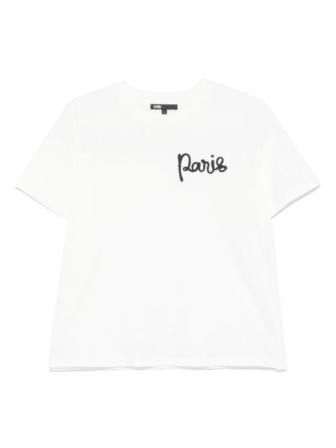 Maje embroidered T-shirt - White - zdjęcie produktu nr 1