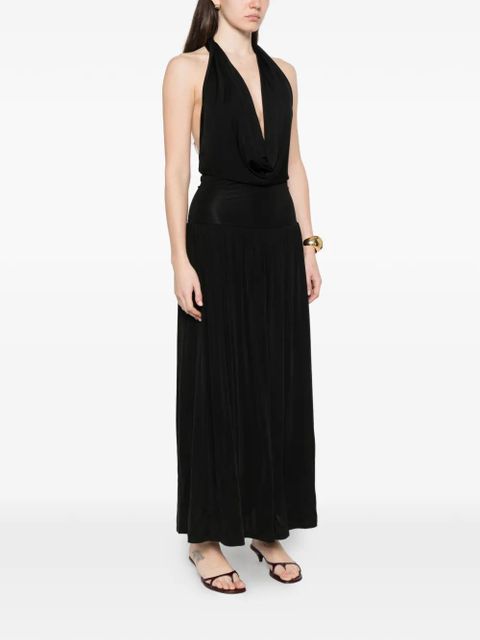 Aya Muse halterneck maxi dress - Black
