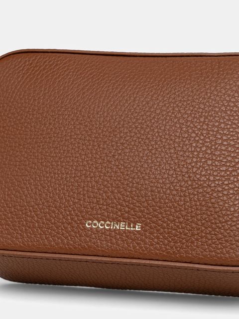 Coccinelle torebka skórzana kolor brązowy E5 MN5 55 I1 01 - zdjęcie produktu nr 2