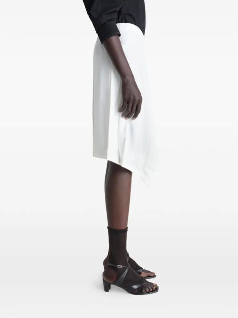 LEMAIRE pleated scarf skirt - White