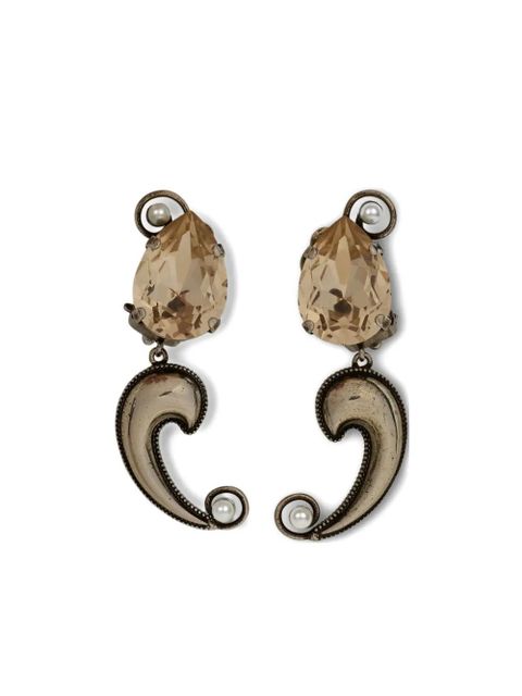 ETRO paisley crystal earrings - Neutrals - zdjęcie produktu nr 1