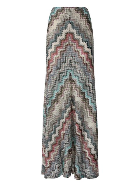 Missoni zigzag pattern maxi skirt - Grey - zdjęcie produktu nr 1