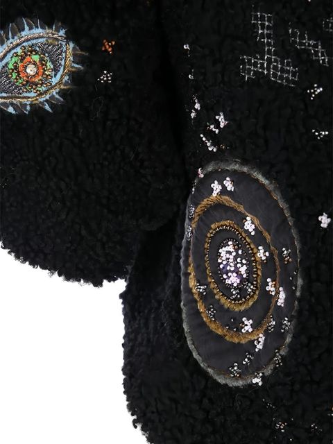 Valentino Garavani embroidered short-sleeved jacket - Black