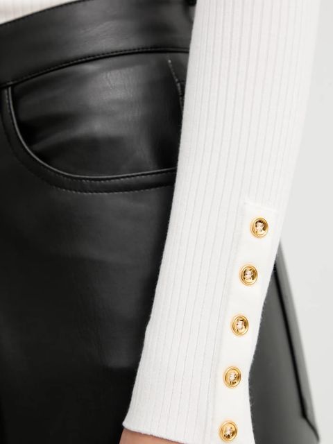 Elisabetta Franchi sweter z dodatkiem jedwabiu damski kolor beżowy lekki z golfem MK11B56E2