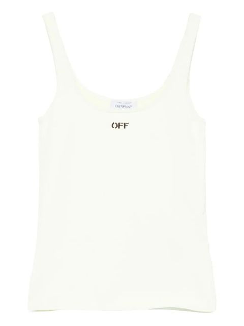 Off-White logo tank top - Neutrals - zdjęcie produktu nr 1