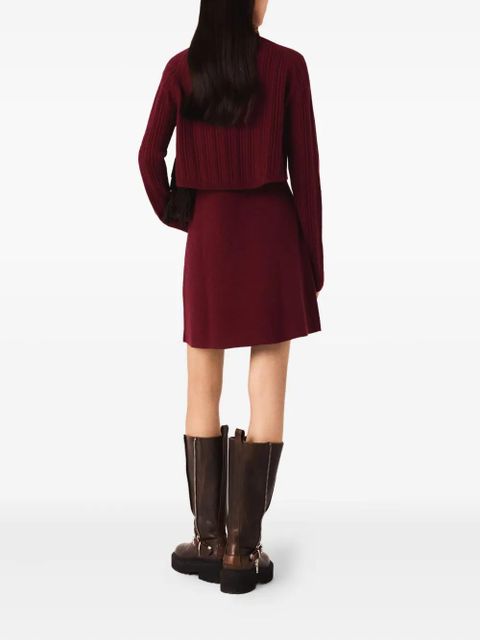 Maje layered mini sweater dress