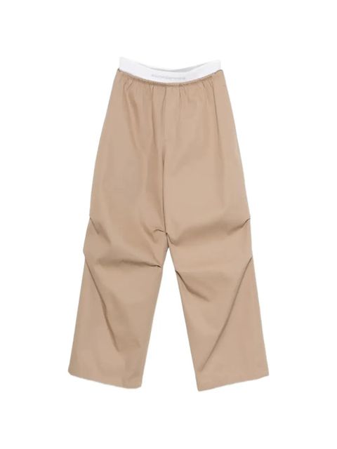 Alexander Wang elasticated-waistband palazzo pants - Neutrals