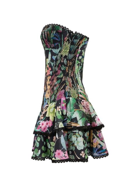 Charo Ruiz Ibiza Sora floral-print mini dress - Black