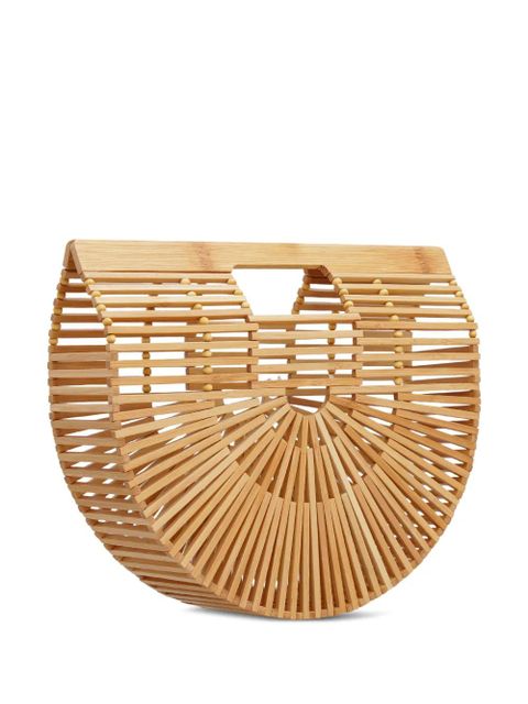 Cult Gaia mini Ark bamboo tote bag - Neutrals