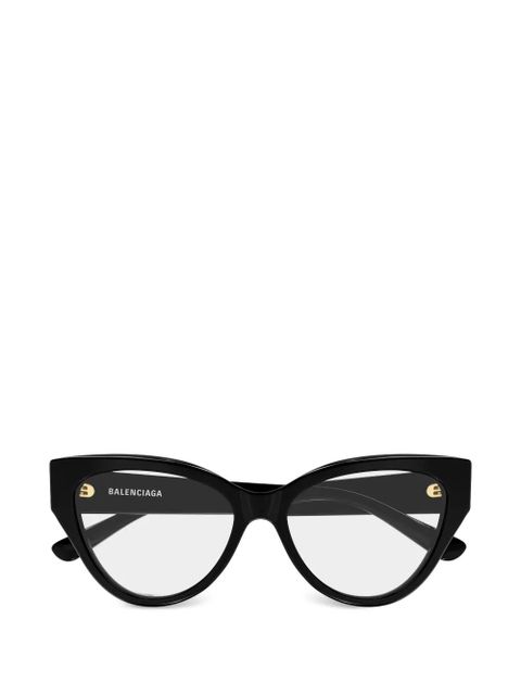 Balenciaga Eyewear logo cat-eye glasses - Black - zdjęcie produktu nr 1