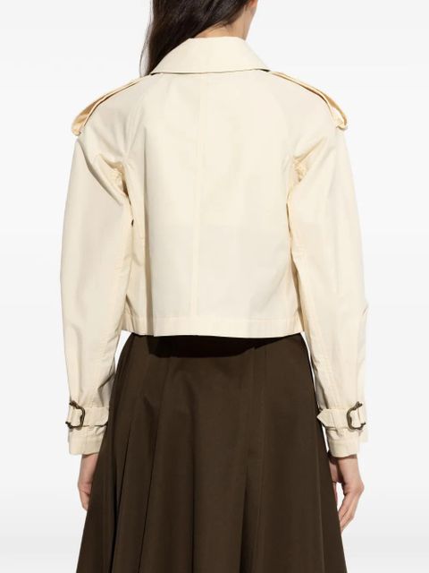 Burberry button-fastening crop jacket - Neutrals