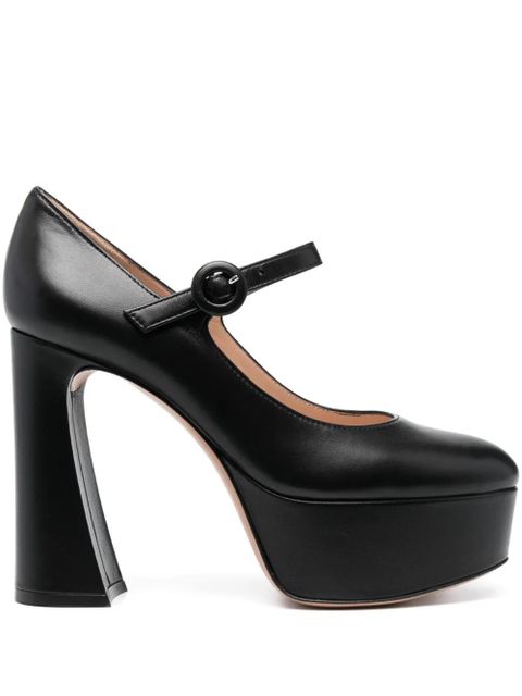 Gianvito Rossi Holly D'Orsay 120mm platform pumps - Black - zdjęcie produktu nr 1