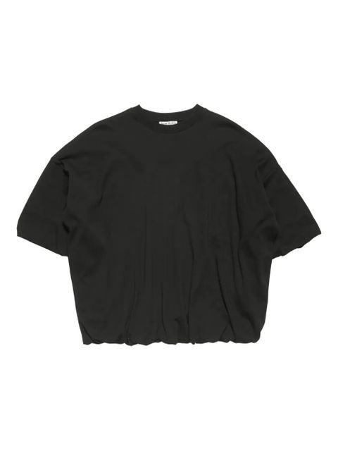 Acne Studios label-print T-shirt - Black - zdjęcie produktu nr 1