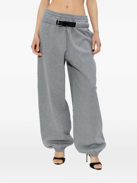 Alexander Wang elastic-waist belted track pants - Grey