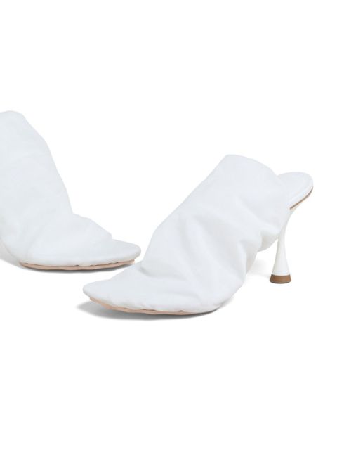 Marni leather mules - White
