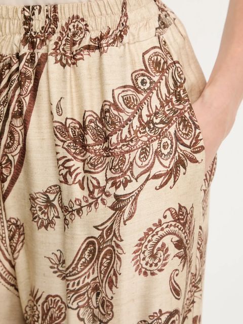 Answear.LAB spodnie damskie kolor brązowy proste high waist